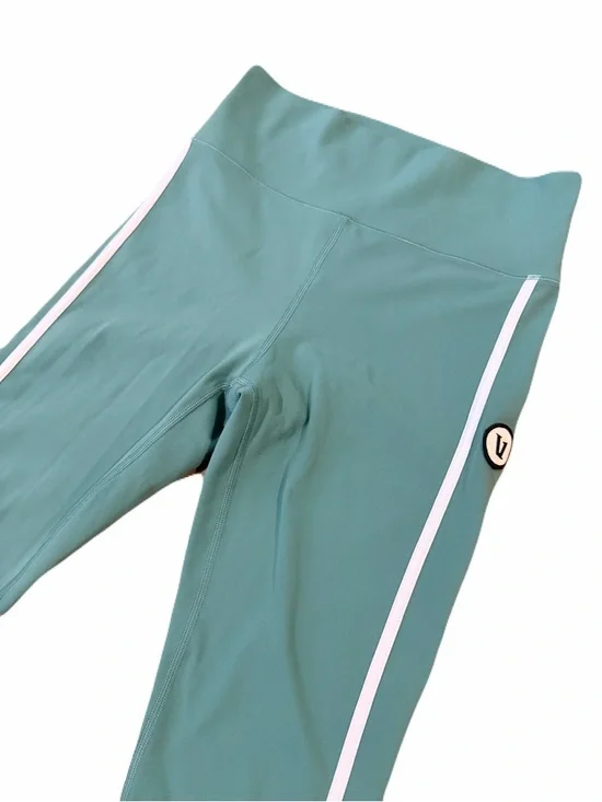 Vuori Women's Track Leggings - Celadon Green / White Piping - Size S - Picture 4 of 11